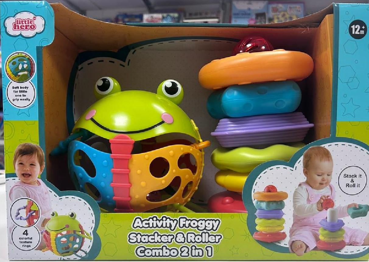 Buy Little Hero Activity Froggy Stacker & Roller Combo 2 in 1 Online