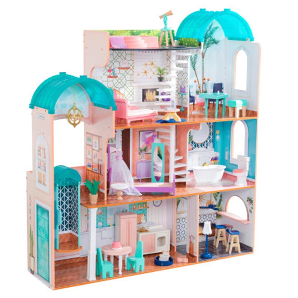 Buy Kidkraft Camila Mansion Wooden Doll House Online Yallatoys Qatar