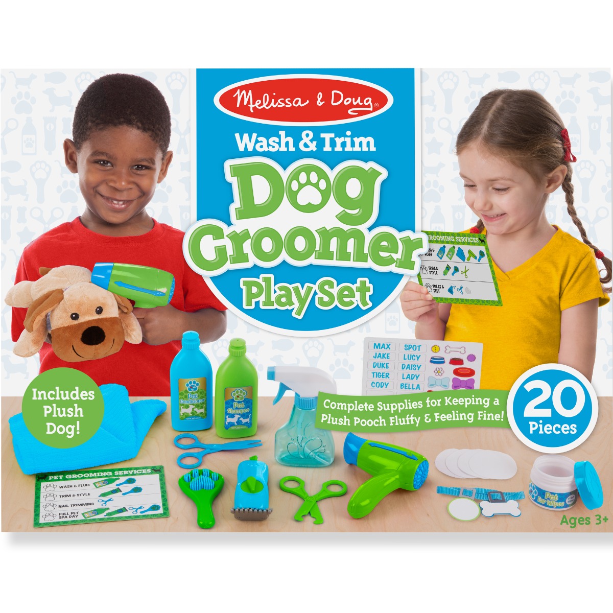 Melissa & Doug Wash Trim Dog Groomer Playse