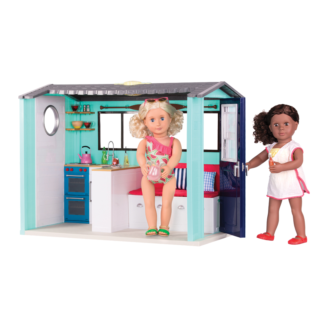 Our Generation Doll Beach House & Accessories