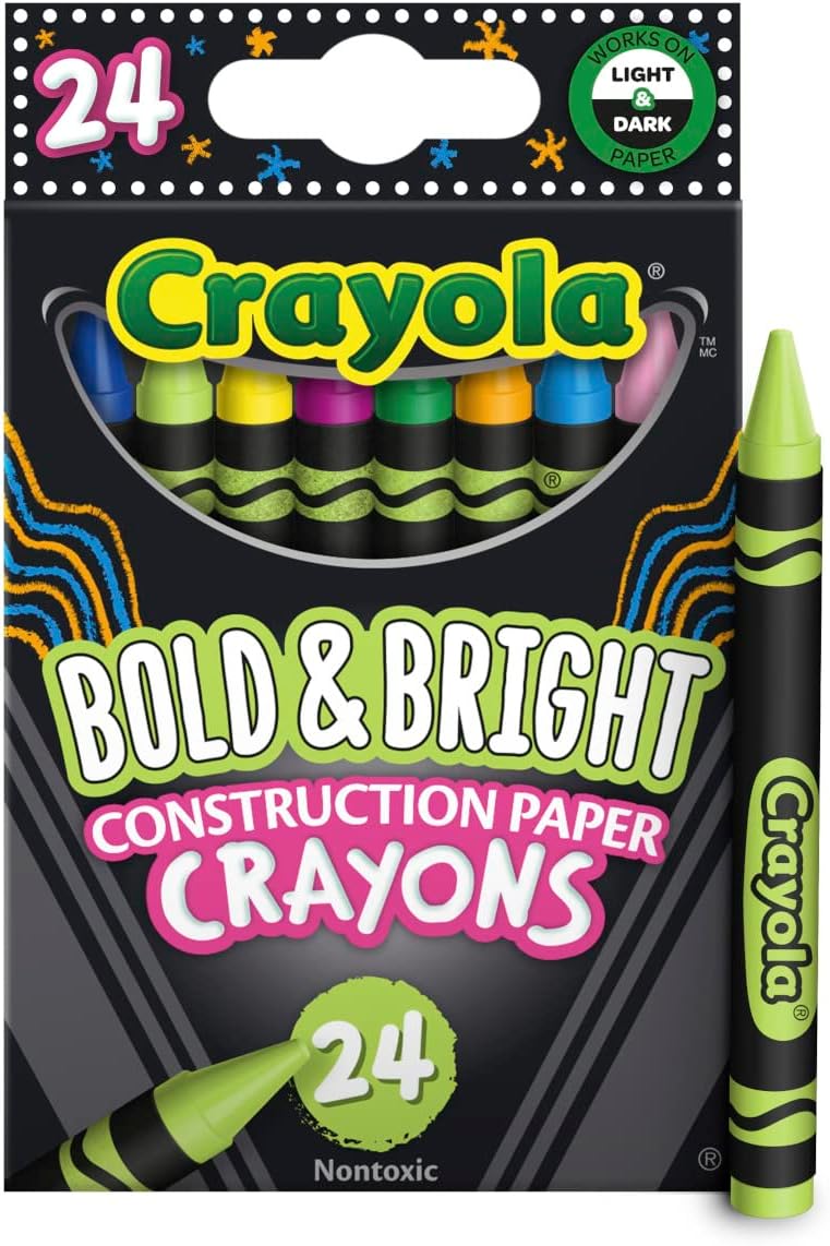 Buy Crayola Construction Paper 24 Crayons Online Yallatoys Qatar