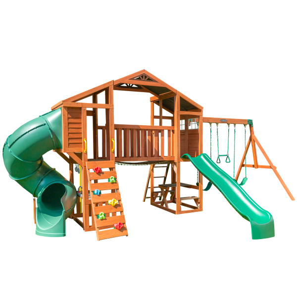 Kidkraft Boulder Bluff 2 in 1 Wooden Playground Sets