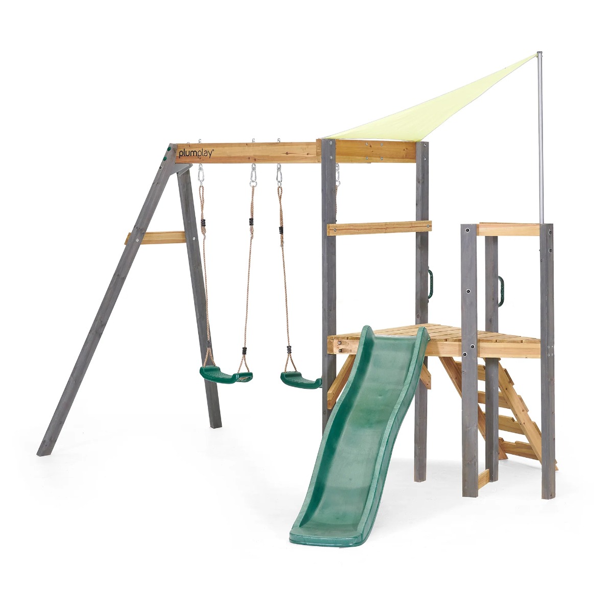 Buy Plum Barbary Wooden Playcentre With Swing And Slide 6ft Online - Main Image