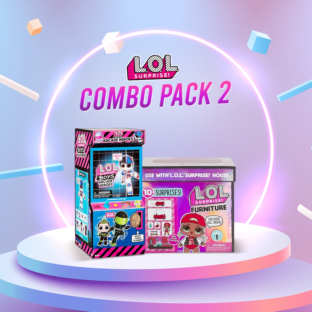 Buy LOL Boys Arcade + LOL Furniture Doll Combo Pack 1 Online