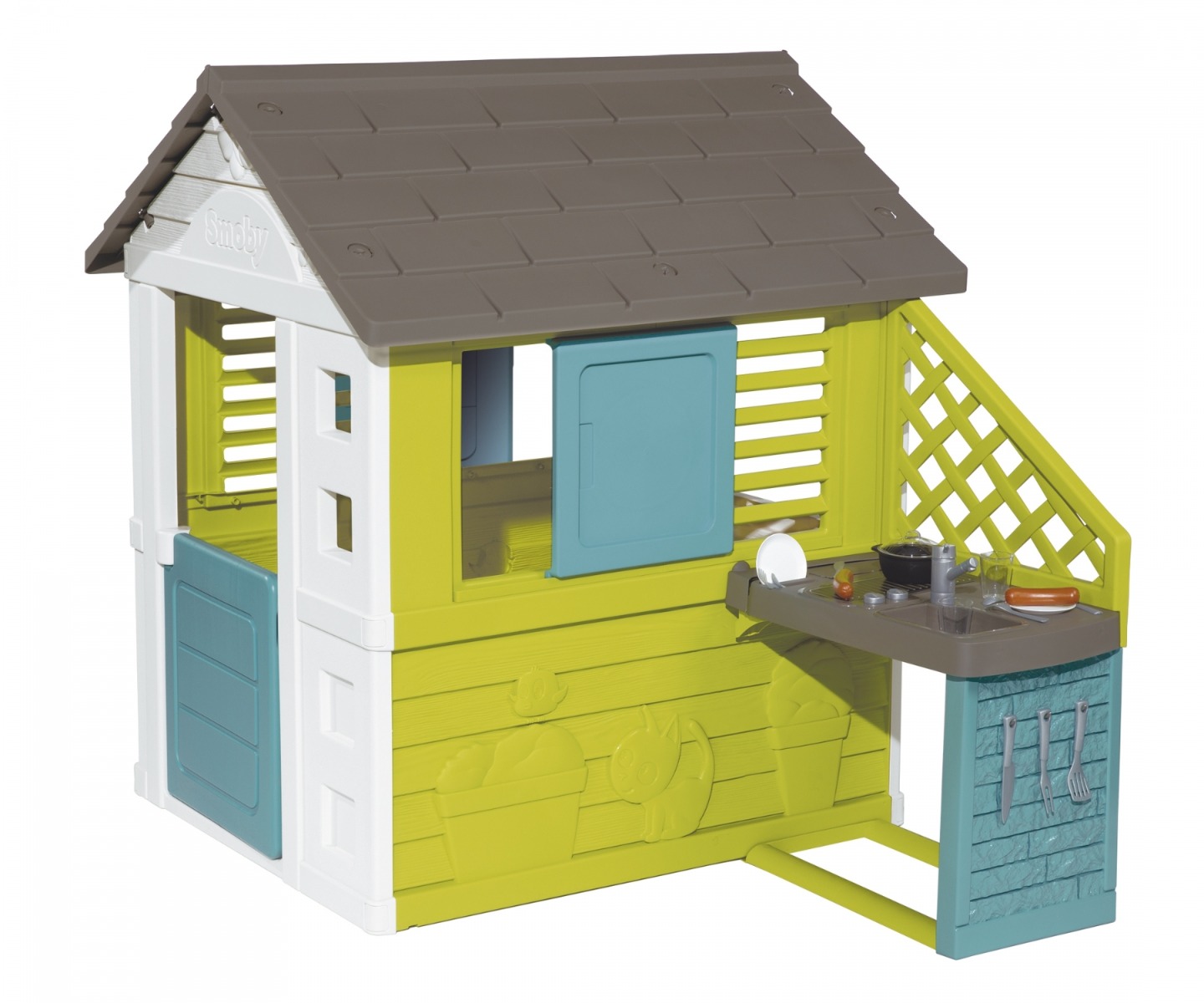 Buy Smoby Pretty Playhouse with Kitchen Online Yallatoys Qatar